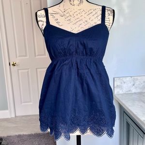 J.Crew Navy Lacey Camisole